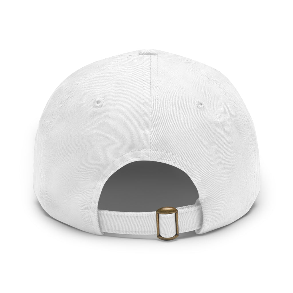 Earth Patch Dad Hat — Round Leather Globe Cap