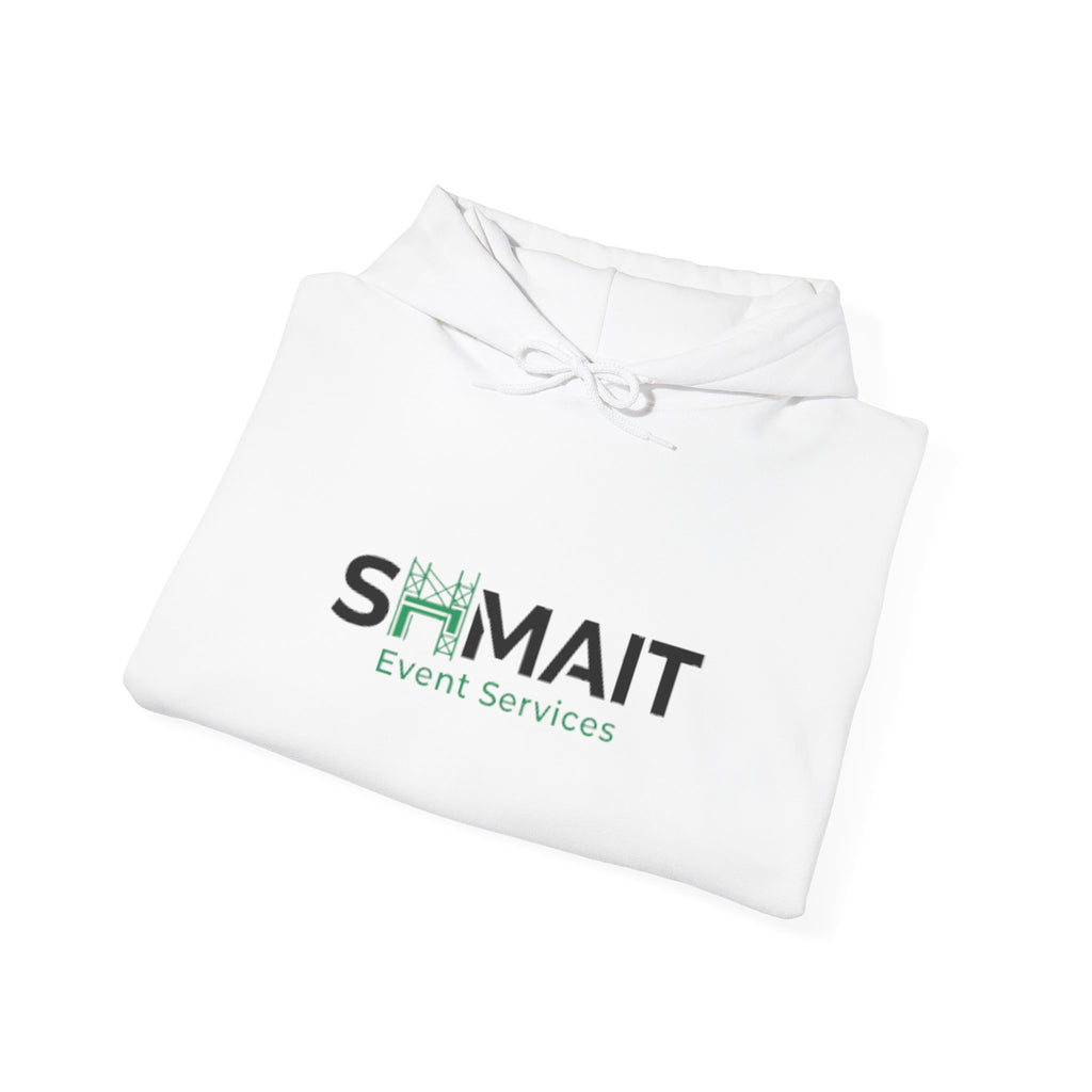 Shmait Coffee Roasters Logo Hoodie — Minimal White Pullover
