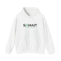 Shmait Coffee Roasters Logo Hoodie — Minimal White Pullover